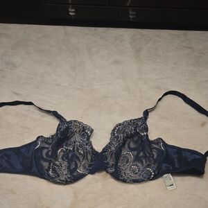 Valentino Midnight Blue Lace Bra
